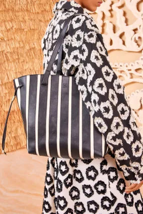 Alma Everyday Tote - Noir Stripe