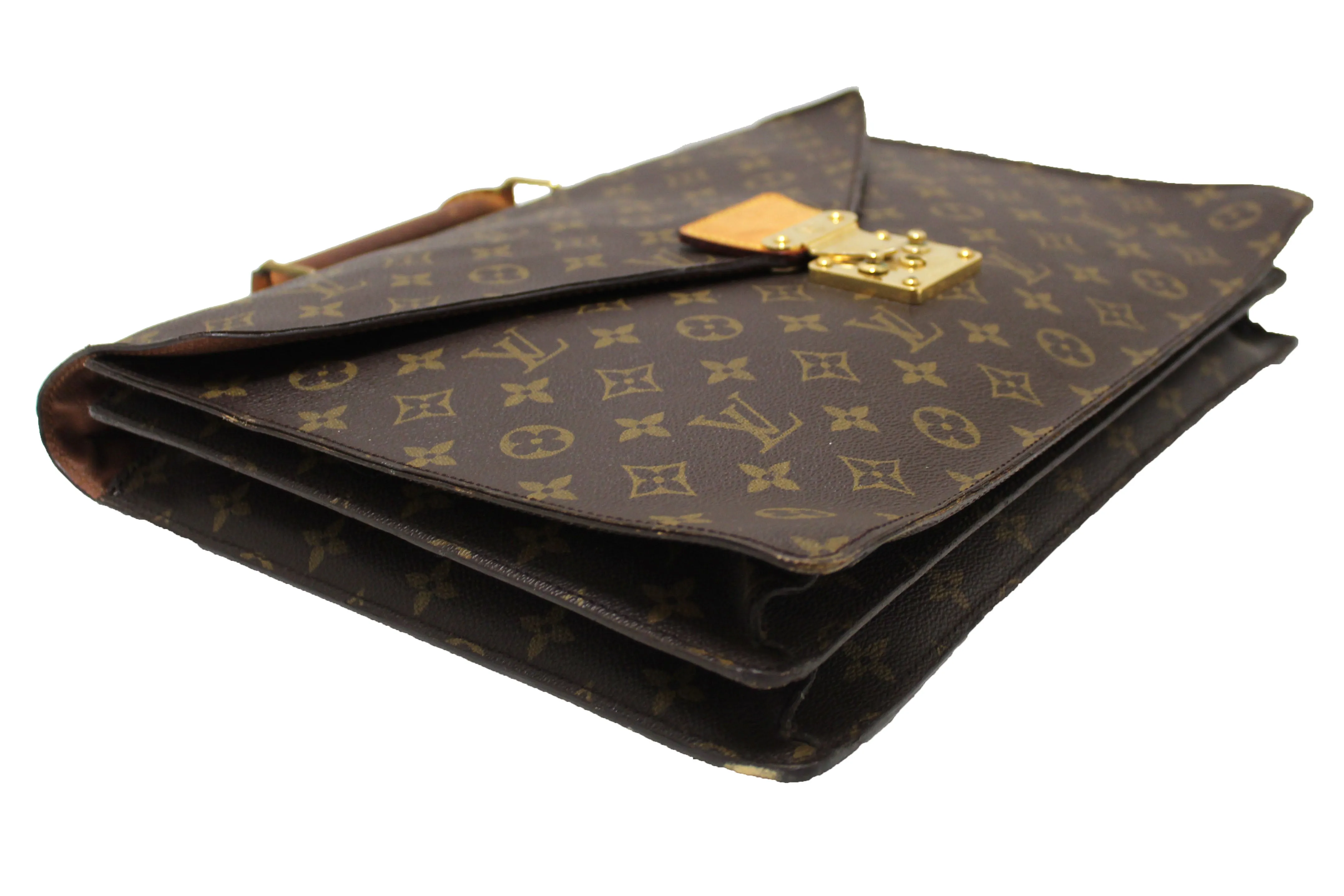 Authentic Louis Vuitton Classic Monogram Vintage Soft Briefcase