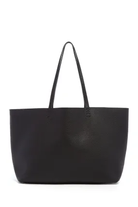 Avebury Tote Bag in Black Textured Leather