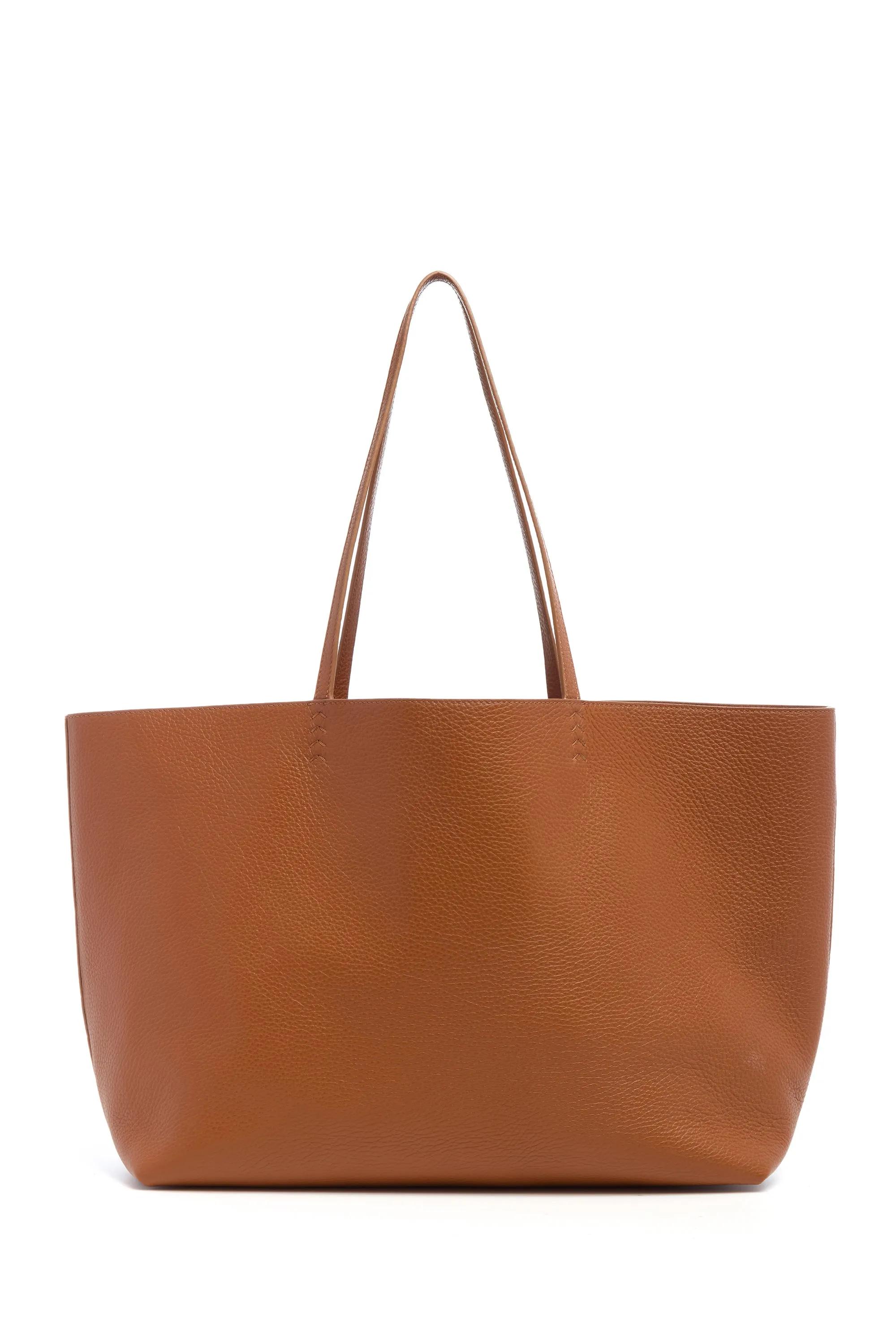 Avebury Tote Bag in Cognac Textured Leather