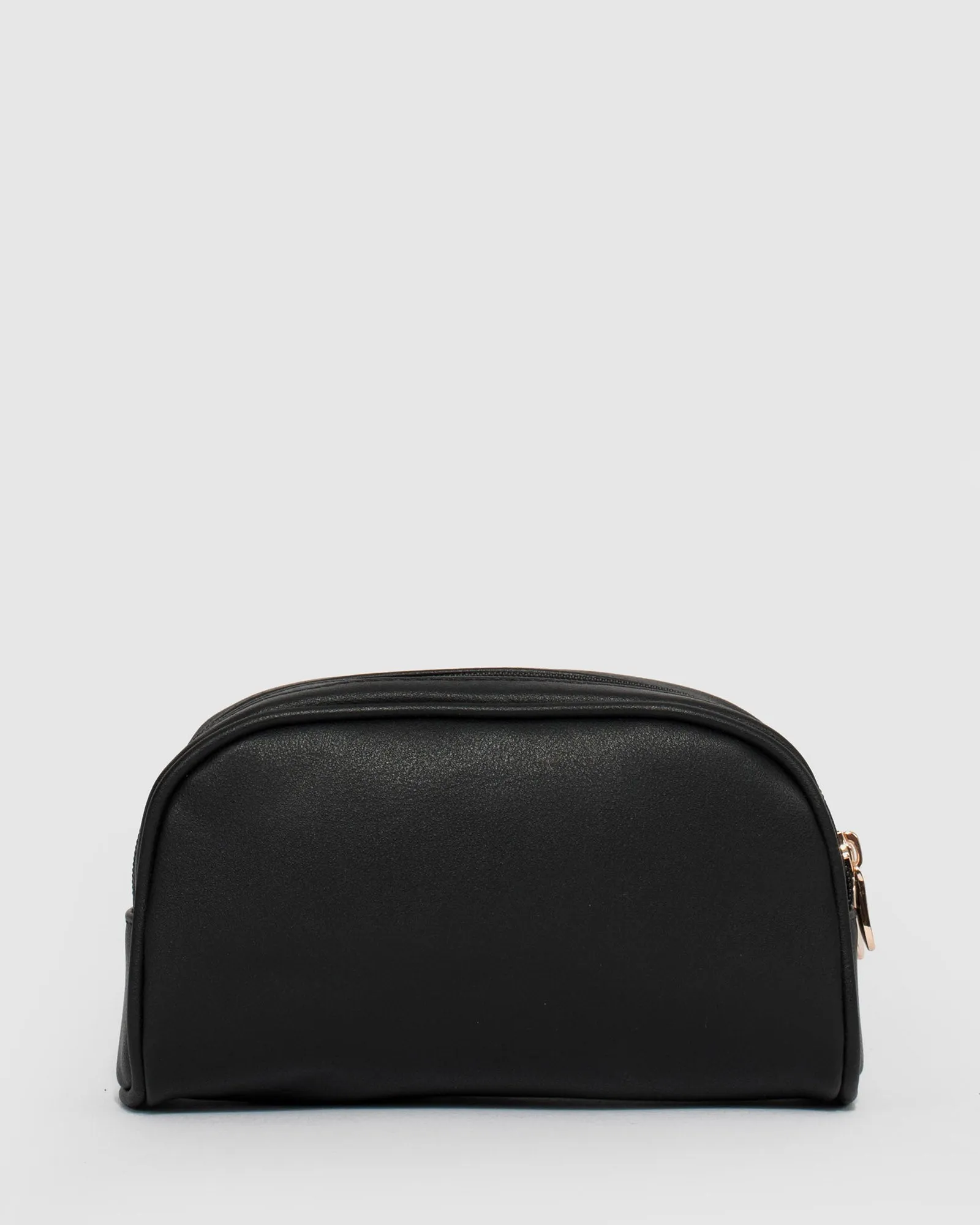 Black Double Pouch Cosmetic Case