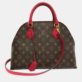 Brown Monogram Canvas and Leather Alma B'N'B Satchel