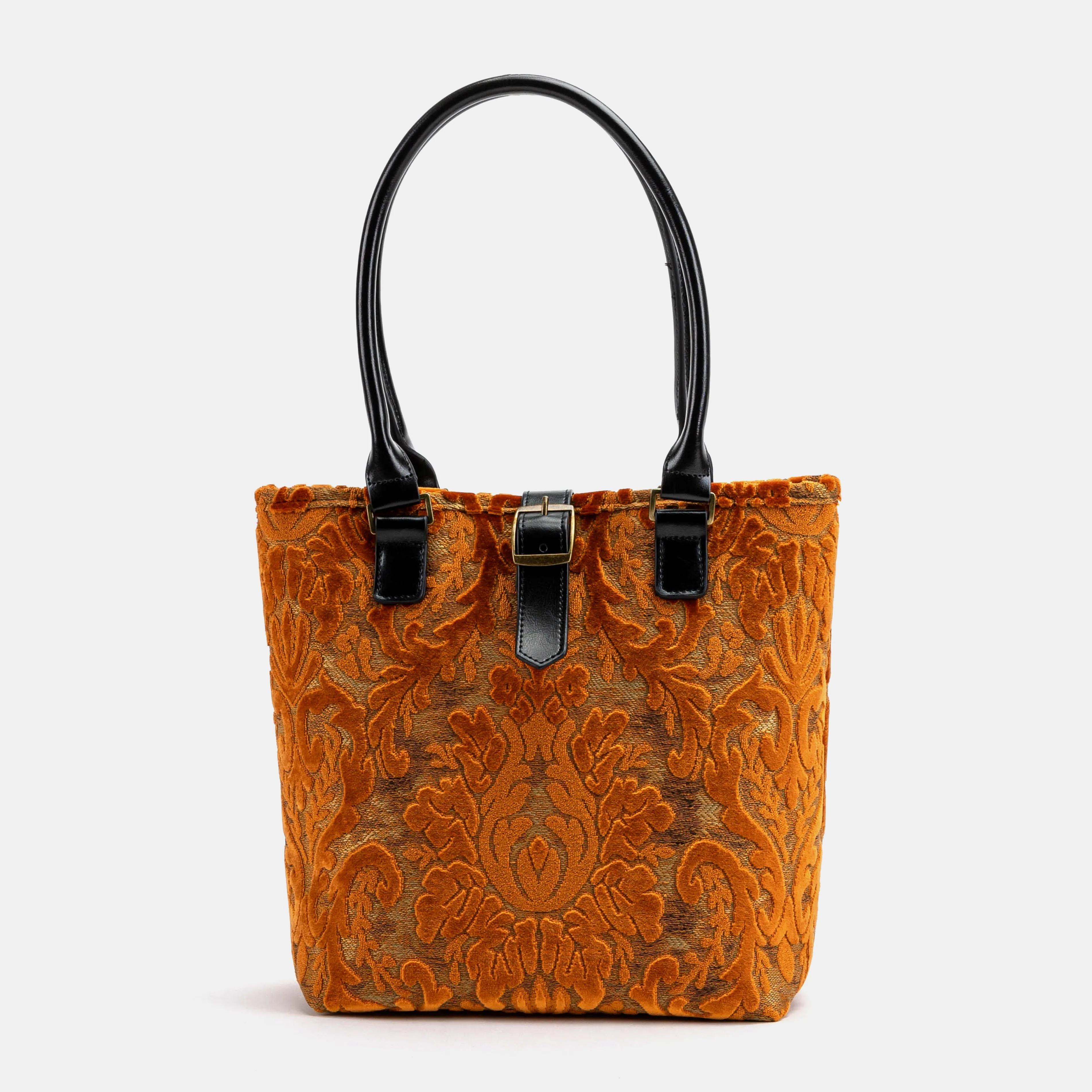 Burnout Velvet Orange Everyday Tote