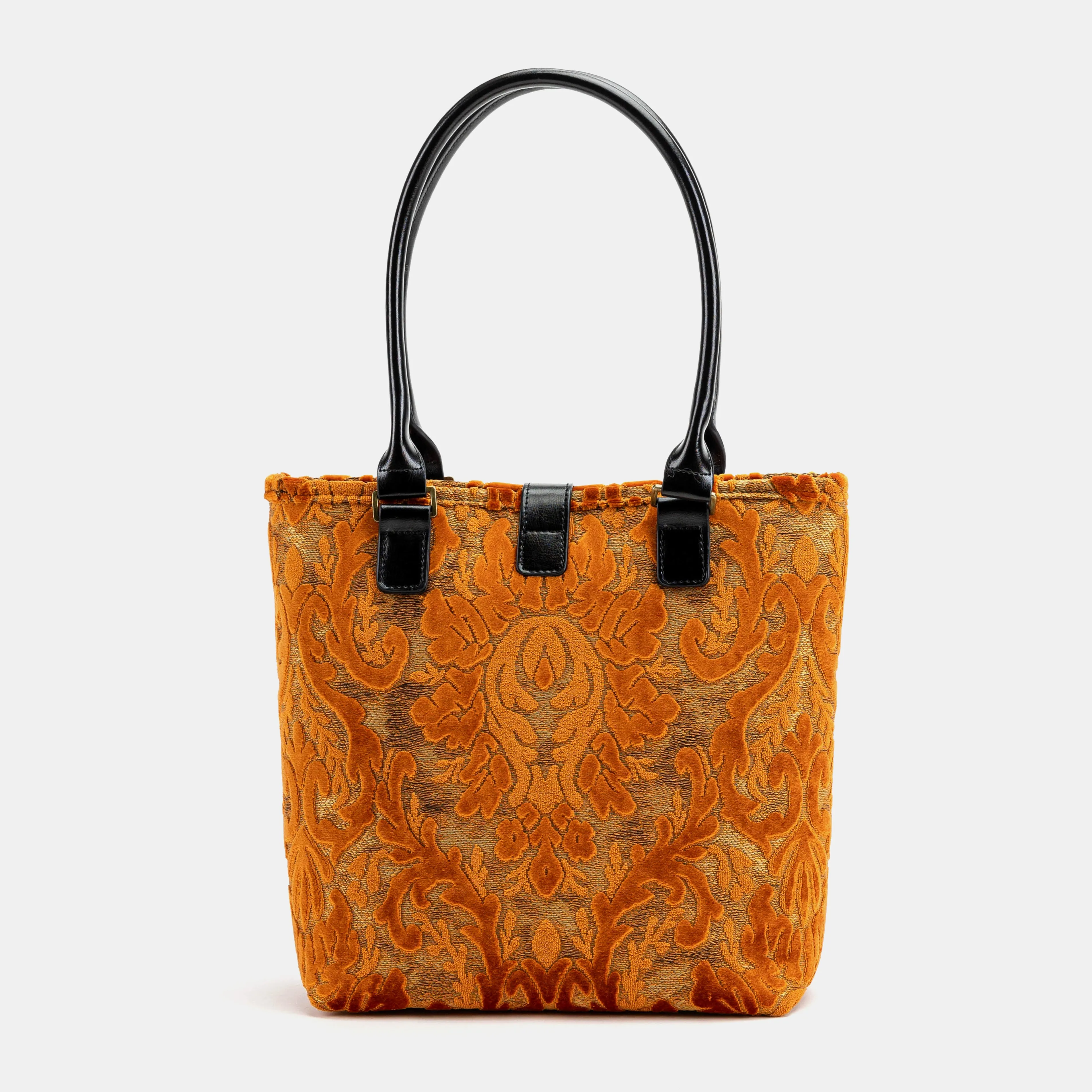 Burnout Velvet Orange Everyday Tote