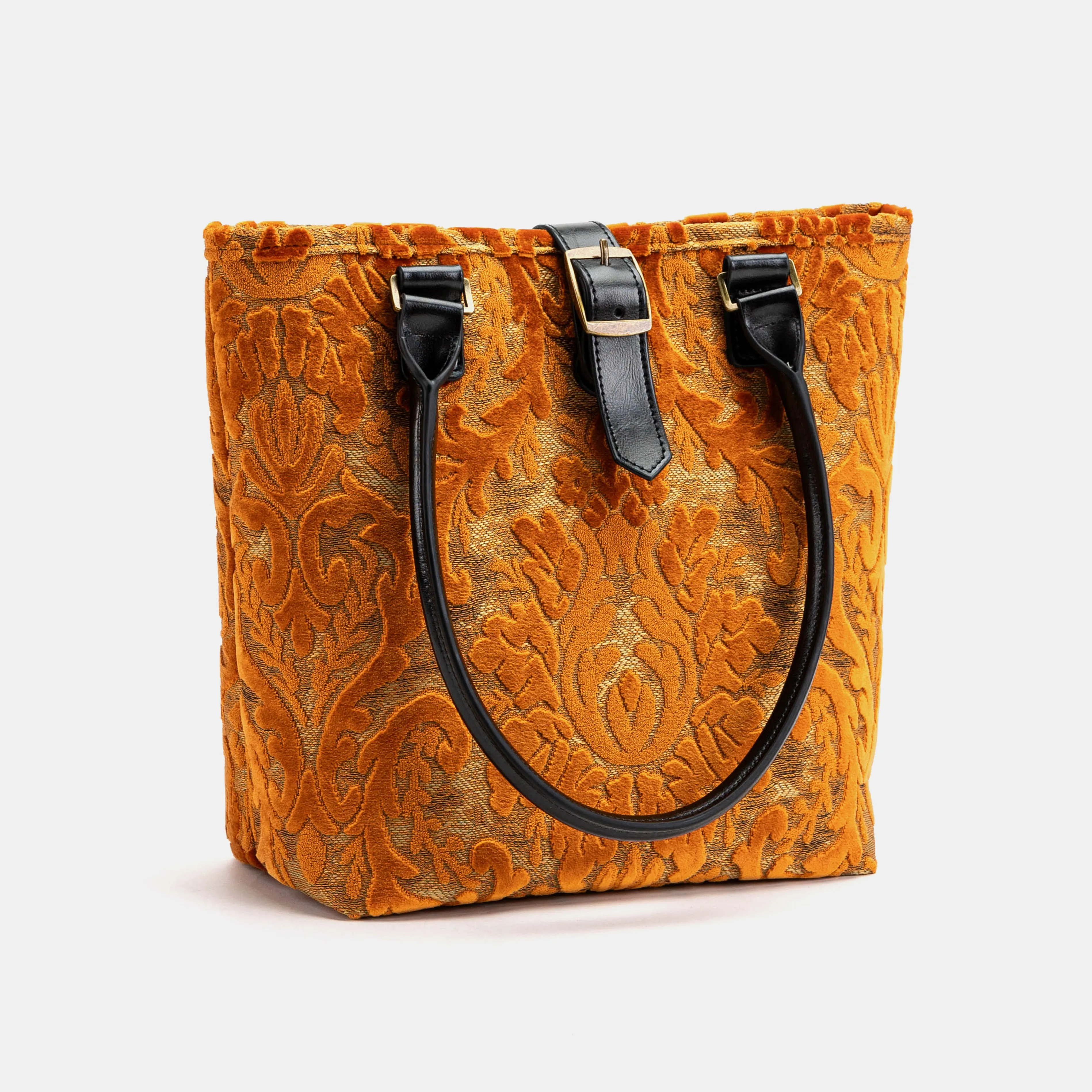 Burnout Velvet Orange Everyday Tote