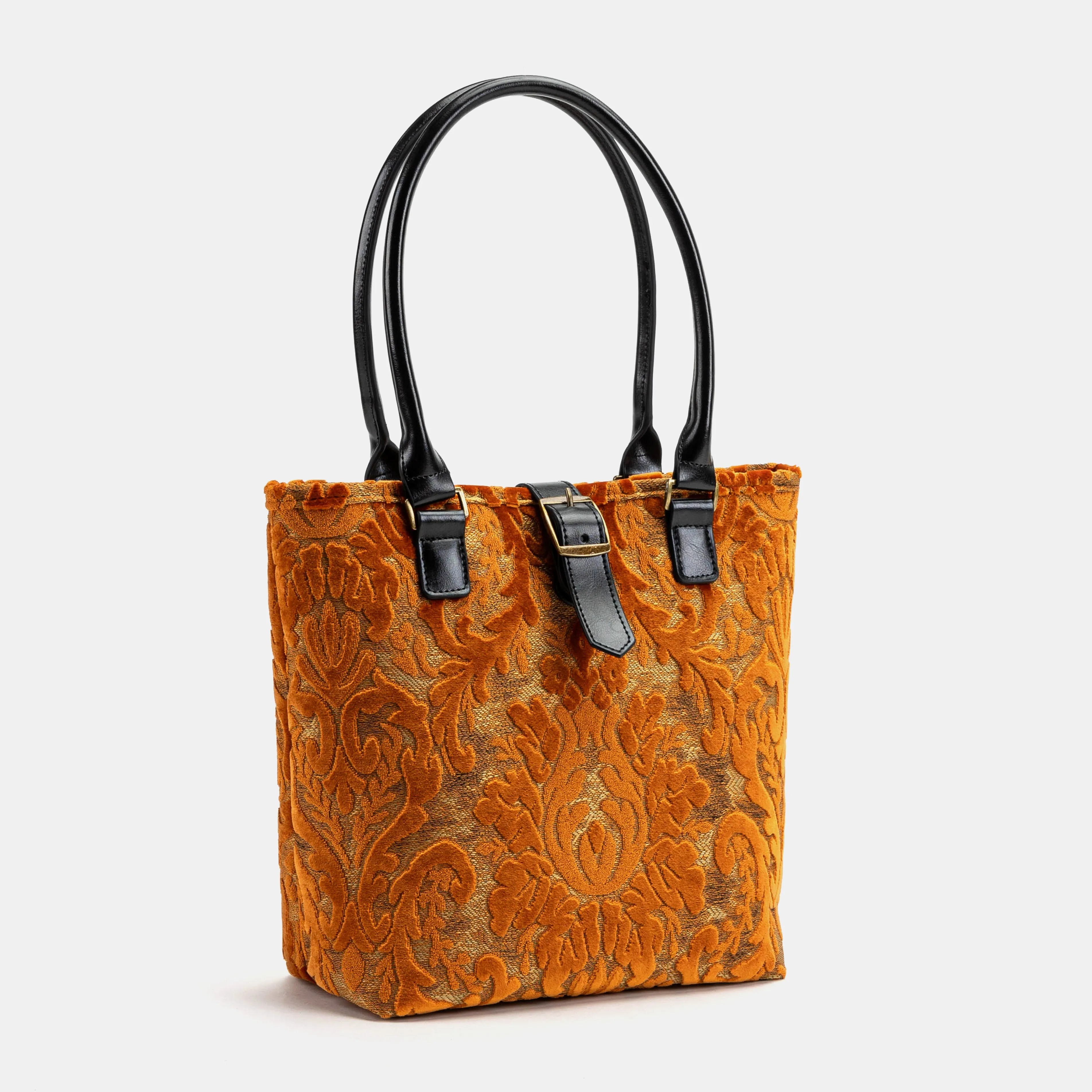 Burnout Velvet Orange Everyday Tote