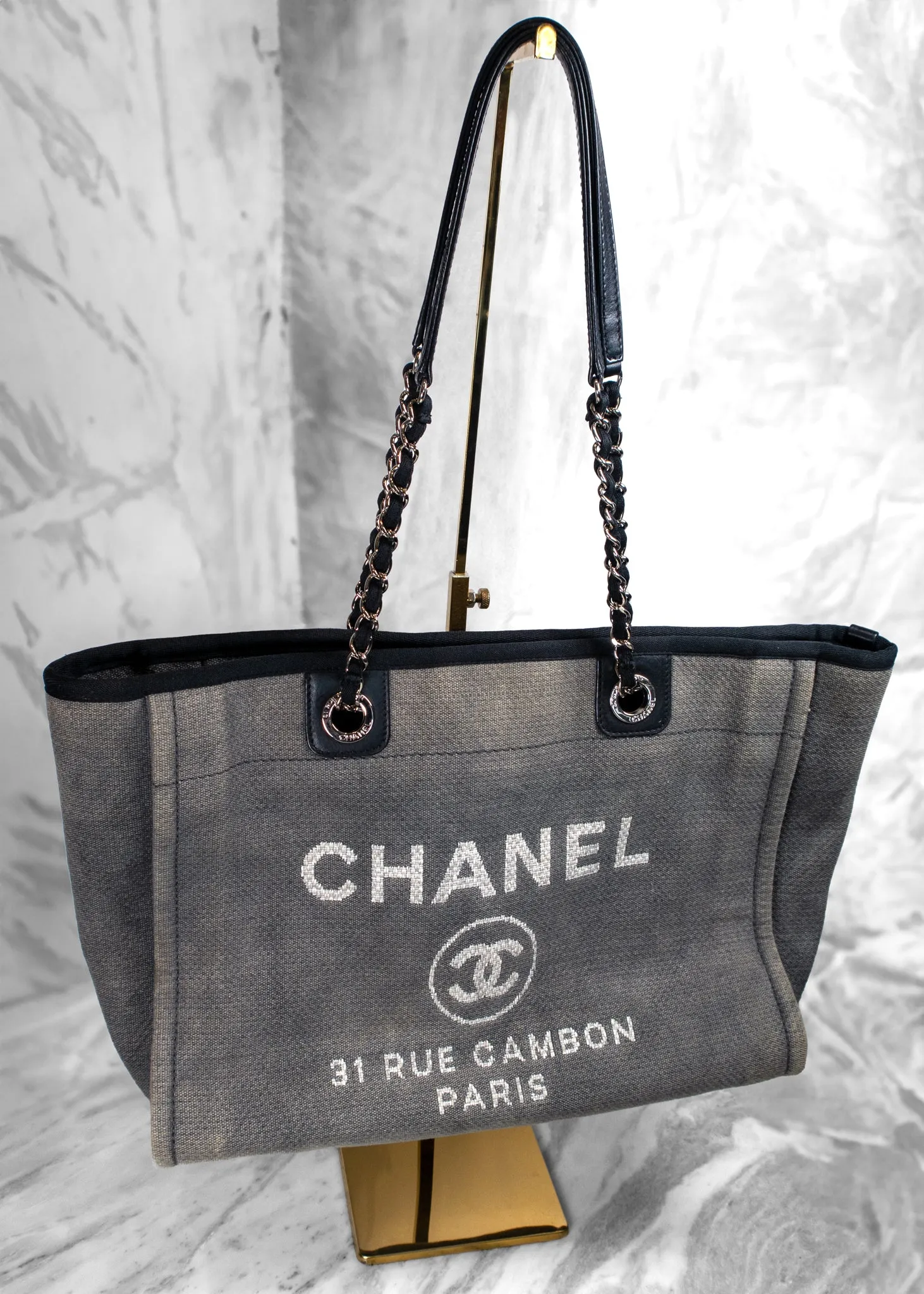 Chanel Canvas Mini Deauville Tote