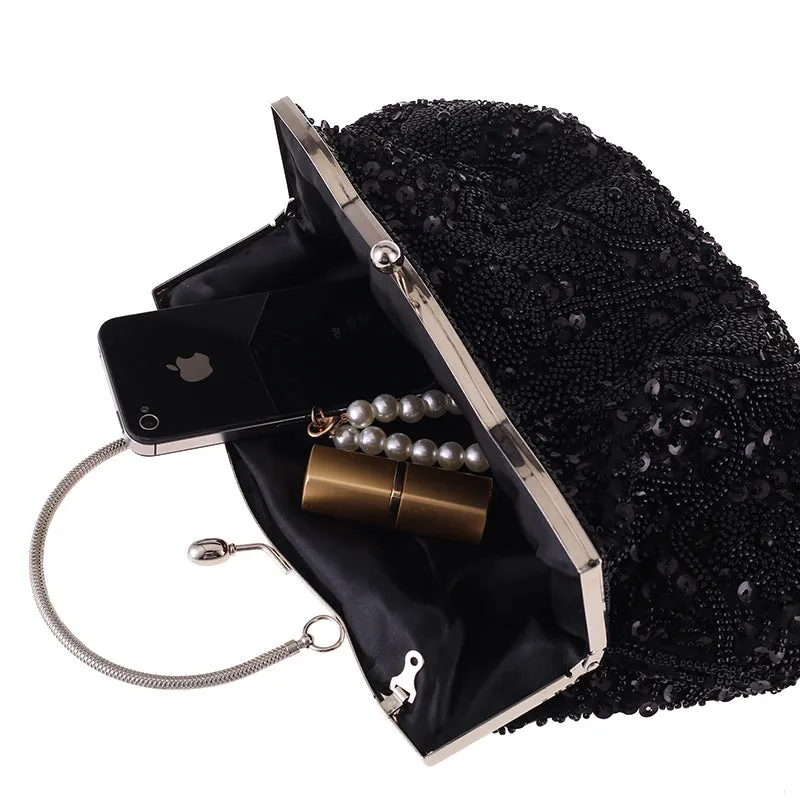 Chic and Timeless Beaded Evening Bag