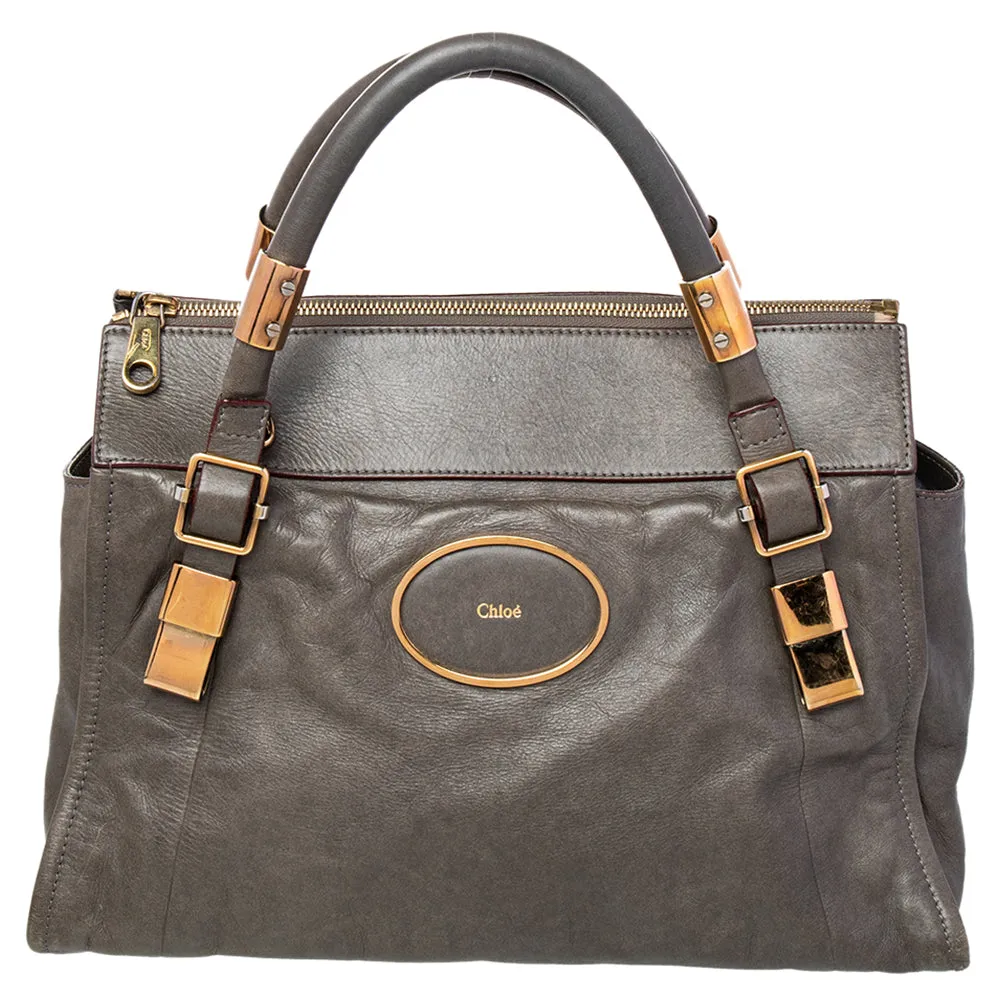 Chlo&eacute; Leather Satchel