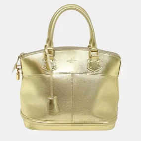 Gold Leather Suhali Lockit GM Satchel bag