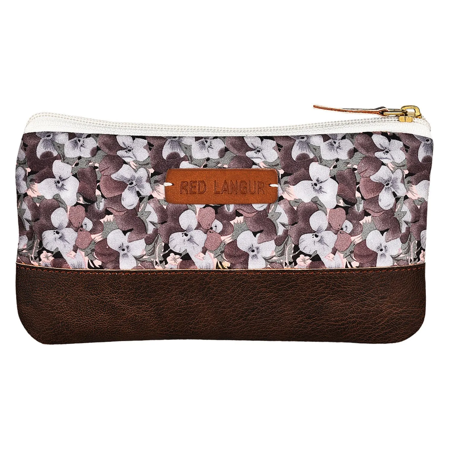 Gray Floral - Multi-purpose pouch