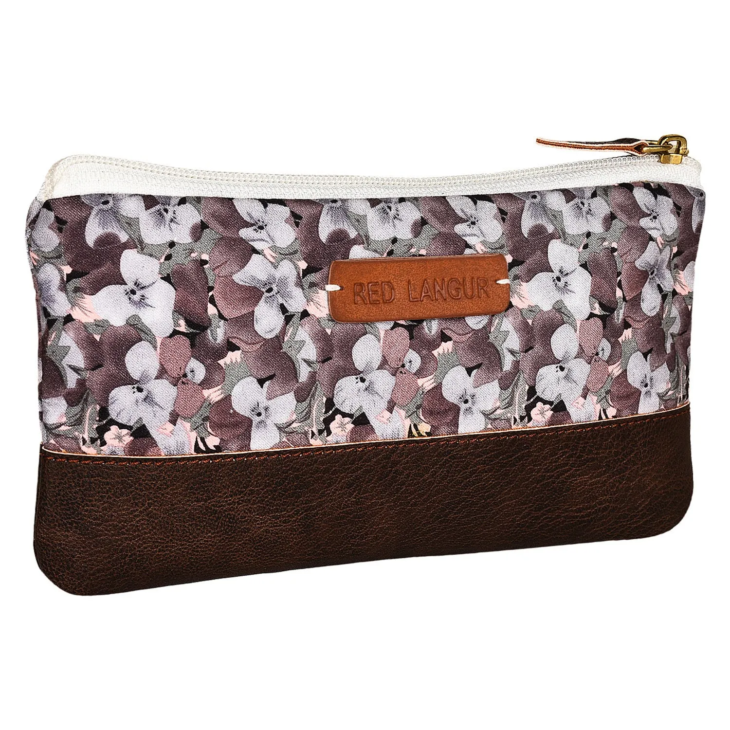 Gray Floral - Multi-purpose pouch