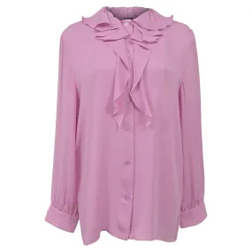 Gucci 2015 Re-Edition Blouse in Pink Silk