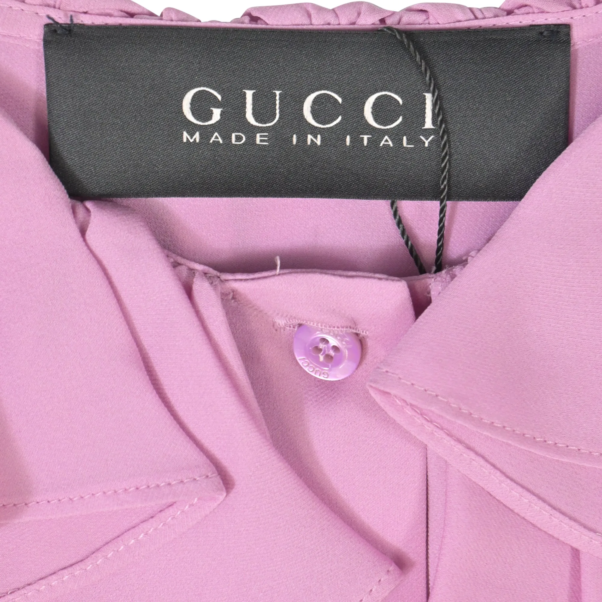 Gucci 2015 Re-Edition Blouse in Pink Silk