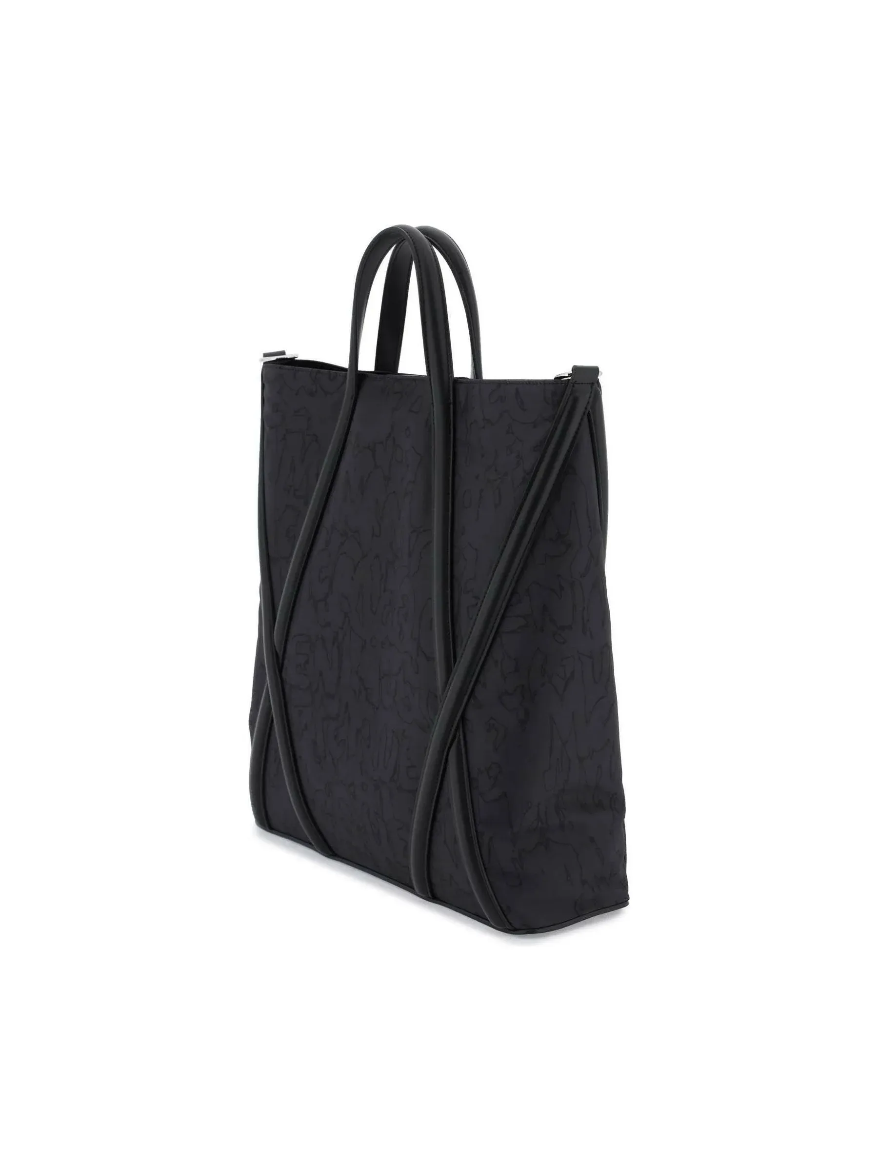 Harness Geometric Leather Tote