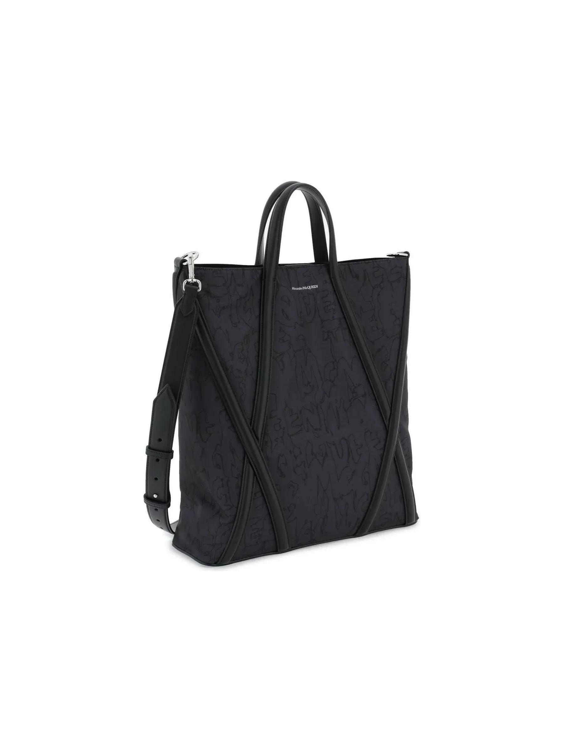 Harness Geometric Leather Tote