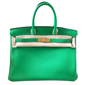 Hermes birkin 25cm bambou clemence gold hardware