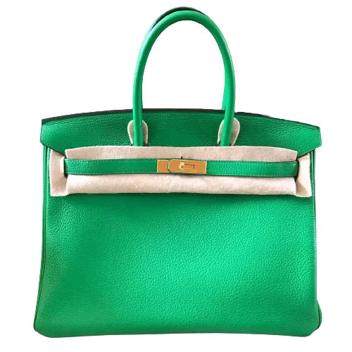 Hermes birkin 25cm bambou clemence gold hardware