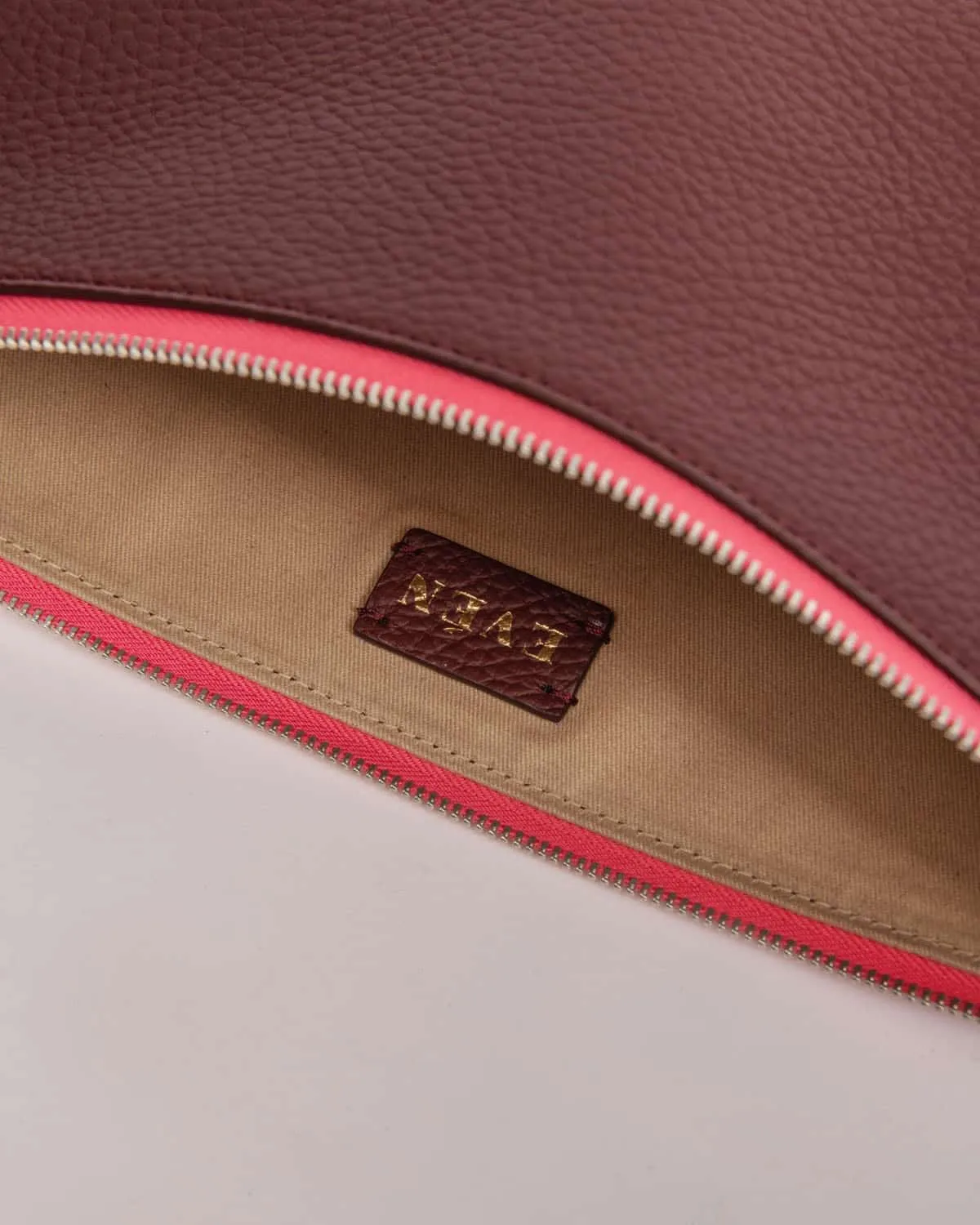 LEYZA Burgundy Clutch