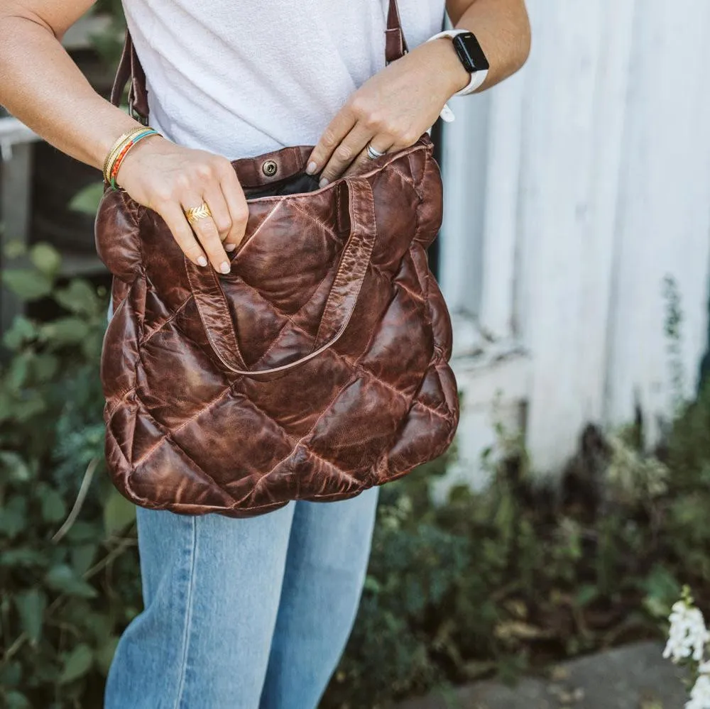 Limited Edition Bridger Leather Tote Small | Vintage Mahogany