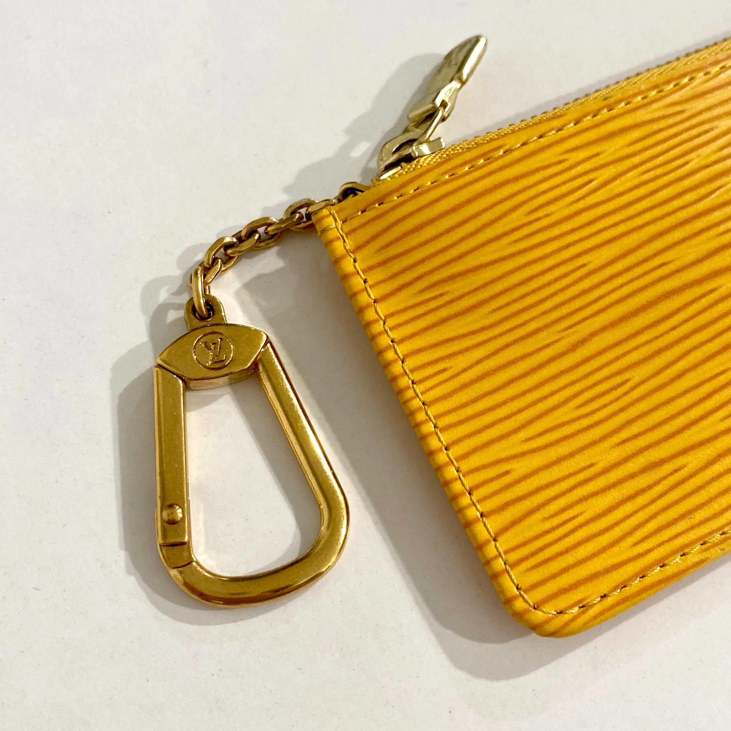 Louis Vuitton Yellow Epi Key Pouch