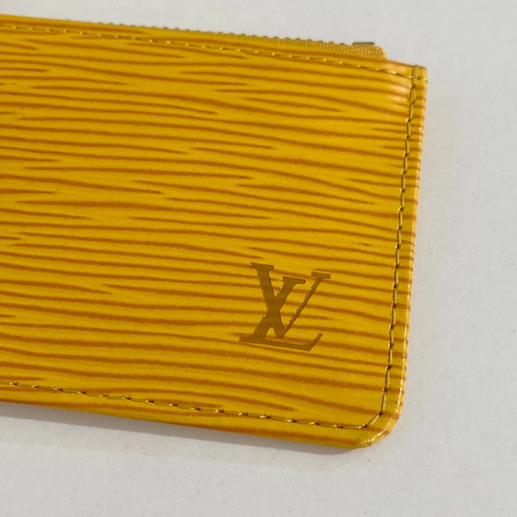 Louis Vuitton Yellow Epi Key Pouch