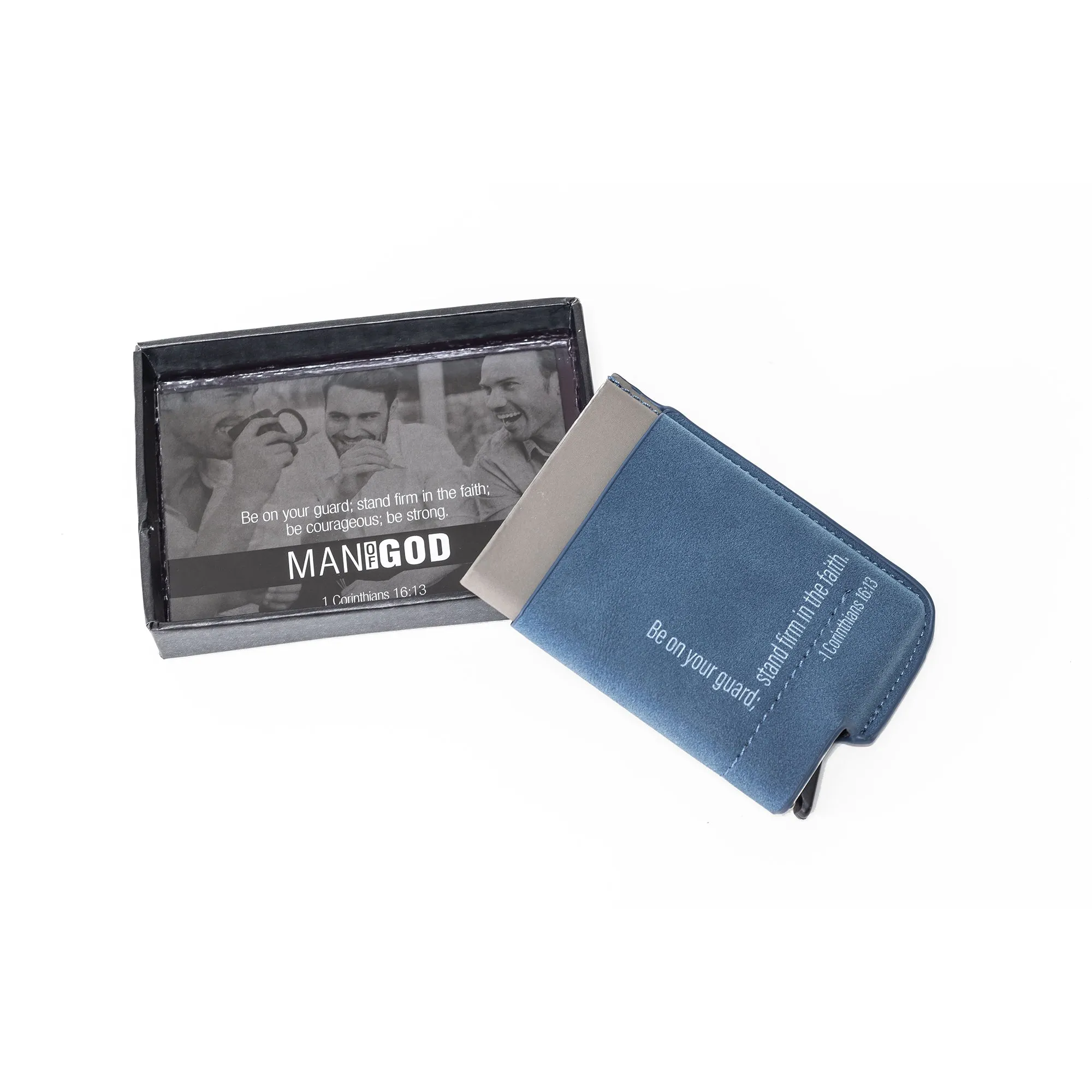 Man of God® Men's Slim Wallet With RFID Card Blocker