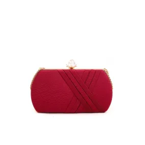 Maroon Formal Clutch p15045