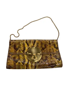 Patent Snake Skin Clutch