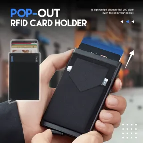 Slim RFID card holder wallet