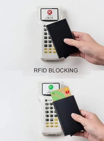 Slim RFID card holder wallet