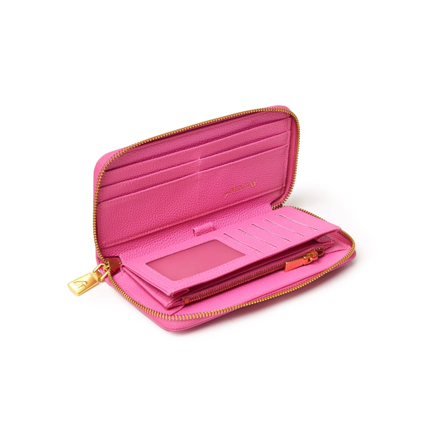 STANDARD PEBBLE WALLET - HOT PINK