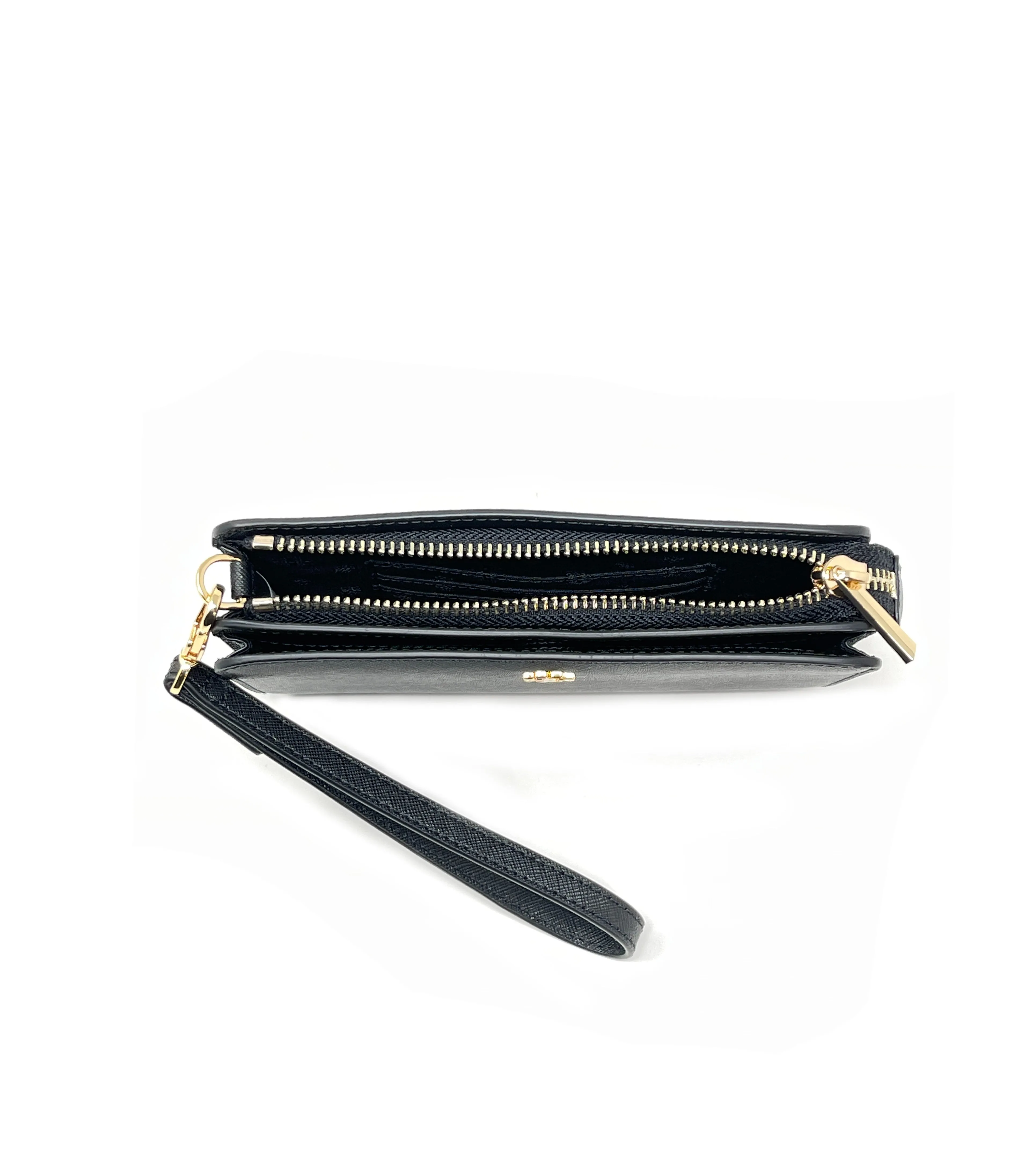 Tory Burch Black Emerson Wristlet Pouch