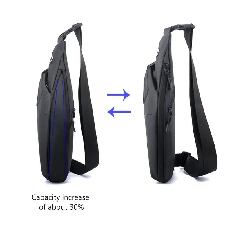 Vvsha Anti-theft Chest Bags Crossbody Bag for Men Messenger Bag Sling Shoulder Bag Mobile Phone Waterproof Bagpack Travel Sports Bags