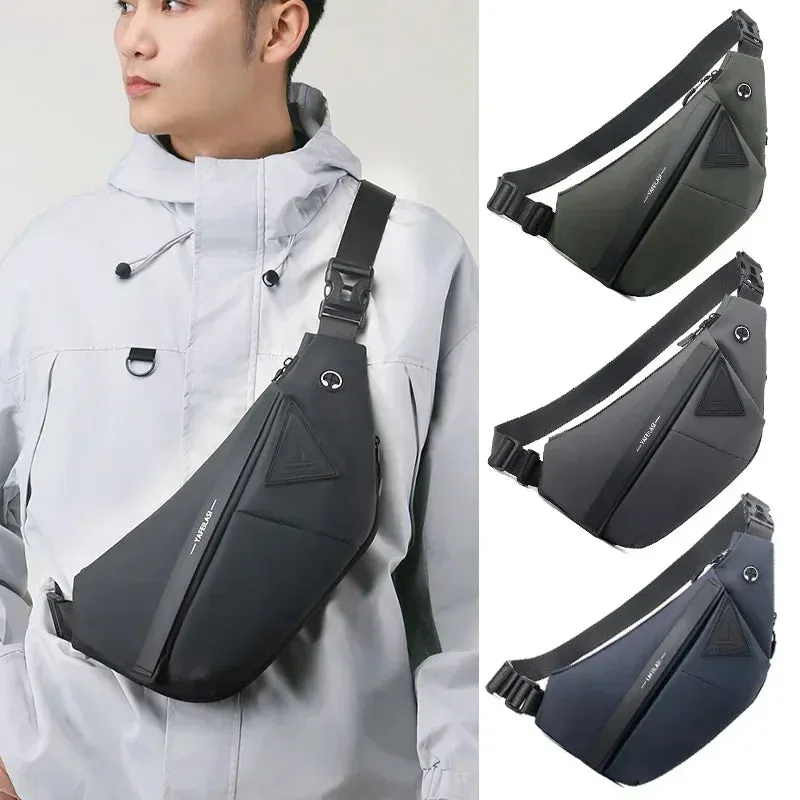 Vvsha Anti-theft Chest Bags Crossbody Bag for Men Messenger Bag Sling Shoulder Bag Mobile Phone Waterproof Bagpack Travel Sports Bags