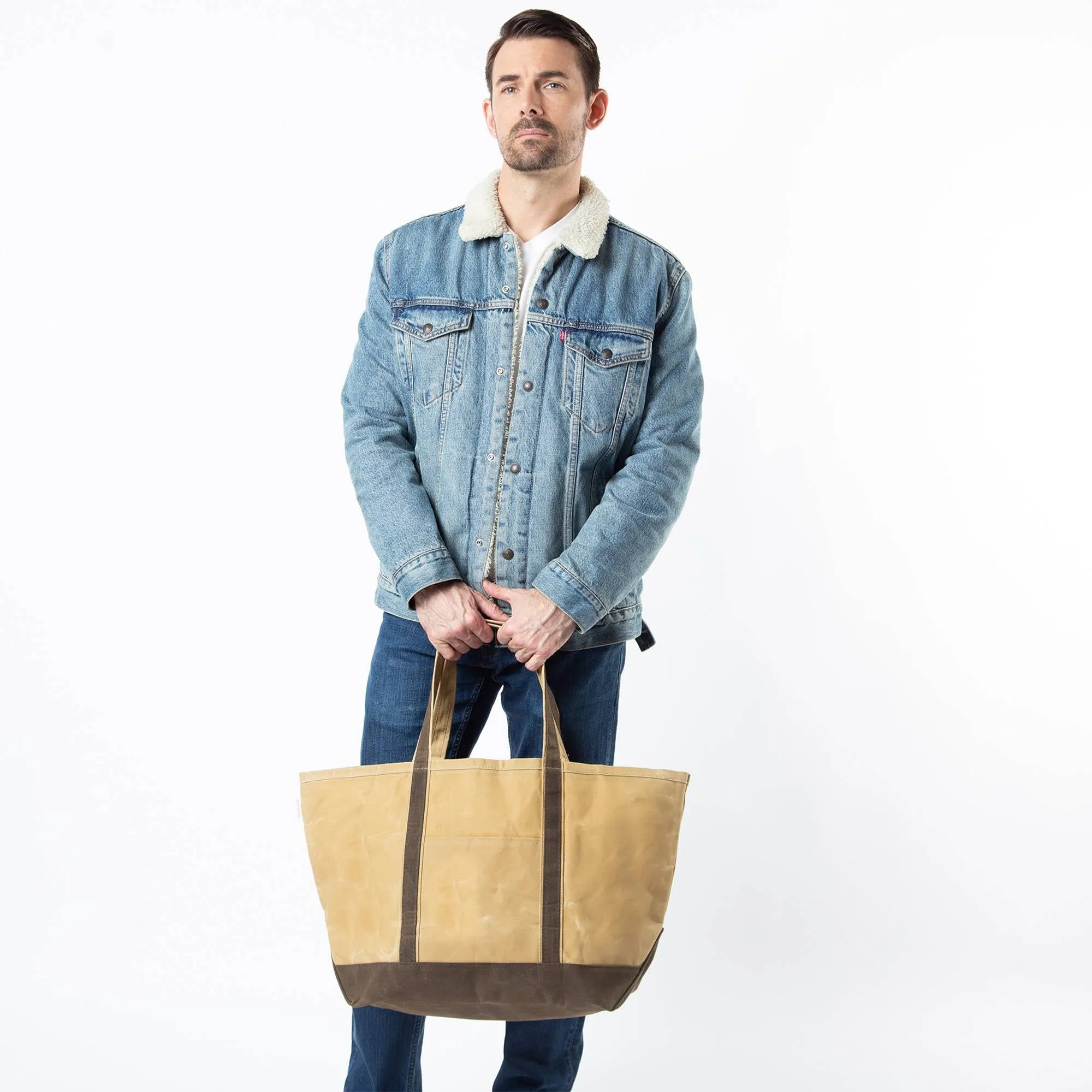 Waxed Canvas Tote Bag