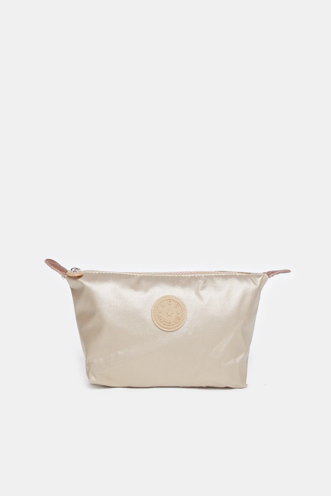 Women Gold Textured Travel Pouch