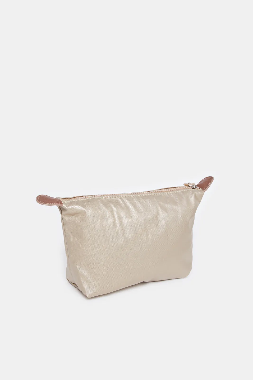 Women Gold Textured Travel Pouch